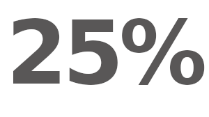 25%